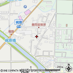 兵庫県豊岡市梶原340周辺の地図