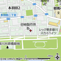 東京都大田区本羽田2丁目16周辺の地図