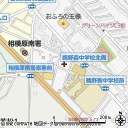 神奈川県相模原市南区鵜野森1丁目6周辺の地図