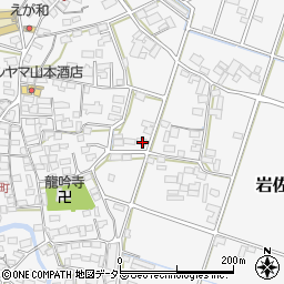 岐阜県山県市岩佐周辺の地図