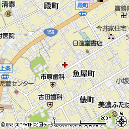 岐阜県美濃市1971-2-1周辺の地図
