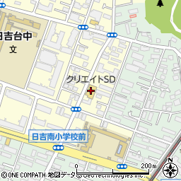 クリエイトＳＤ港北日吉本町店周辺の地図