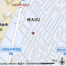 神奈川県相模原市南区西大沼2丁目周辺の地図