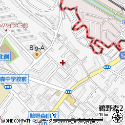 神奈川県相模原市南区鵜野森1丁目32-19周辺の地図