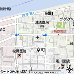 鳥取県境港市松ケ枝町周辺の地図