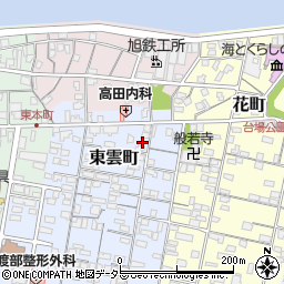 鳥取県境港市東雲町16-3周辺の地図