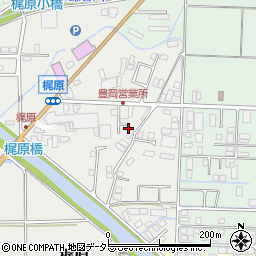 兵庫県豊岡市梶原340-11周辺の地図