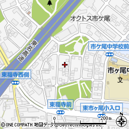 神奈川県横浜市青葉区市ケ尾町周辺の地図