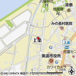 岐阜県美濃市1208周辺の地図