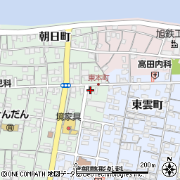鳥取県境港市東本町10周辺の地図