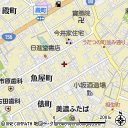 岐阜県美濃市1909周辺の地図