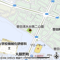 誉田清水台第二公園周辺の地図
