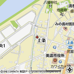 岐阜県美濃市1210周辺の地図