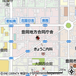 兵庫県豊岡市寿町8-4周辺の地図