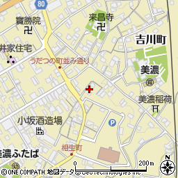 岐阜県美濃市2408周辺の地図