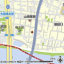 東京都大田区羽田2丁目24周辺の地図