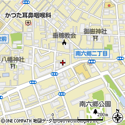 東京都大田区南六郷2丁目21周辺の地図