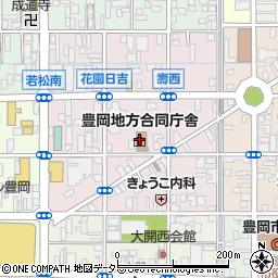 ハローワーク豊岡周辺の地図