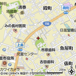 岐阜県美濃市64周辺の地図