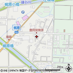 兵庫県豊岡市梶原340-19周辺の地図