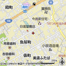 岐阜県美濃市本住町周辺の地図