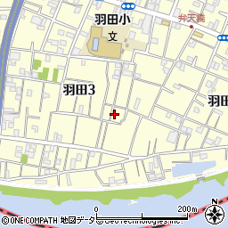 東京都大田区羽田3丁目10周辺の地図