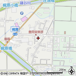 兵庫県豊岡市梶原340-3周辺の地図