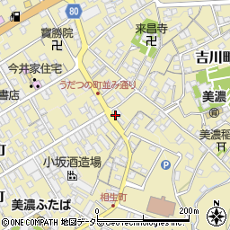 岐阜県美濃市常盤町2333周辺の地図