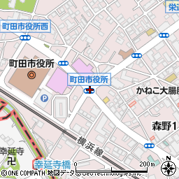 町田市民ホール周辺の地図