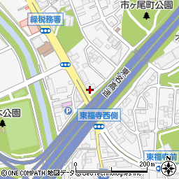 神奈川県横浜市青葉区市ケ尾町1050-1周辺の地図