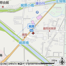 兵庫県豊岡市梶原326-5周辺の地図