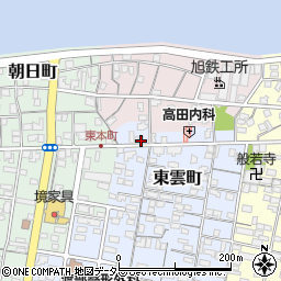鳥取県境港市東雲町4周辺の地図