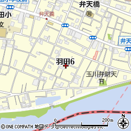 ボナハイム羽田周辺の地図