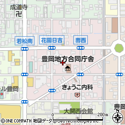 兵庫県豊岡市寿町8-26周辺の地図