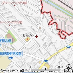 神奈川県相模原市南区鵜野森1丁目32-2周辺の地図