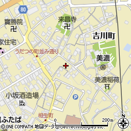岐阜県美濃市吉川町2375周辺の地図