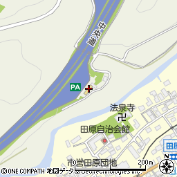中央自動車道谷村ＰＡ下り周辺の地図