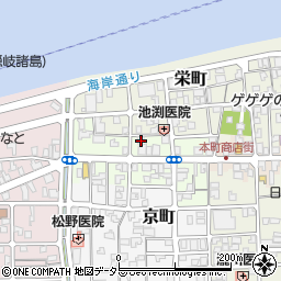 鳥取県境港市松ケ枝町21周辺の地図