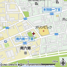 大田区役所児童館　南六郷周辺の地図