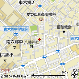 東京都大田区南六郷2丁目28周辺の地図