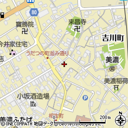 岐阜県美濃市吉川町2351周辺の地図