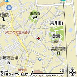 岐阜県美濃市2377周辺の地図