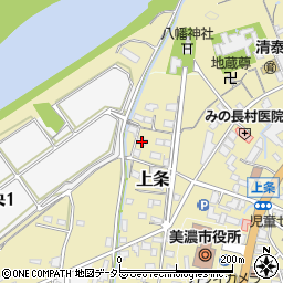 岐阜県美濃市1200周辺の地図