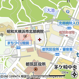神奈川県横浜市都筑区茅ケ崎中央周辺の地図
