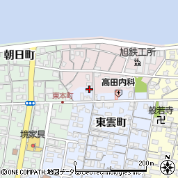 鳥取県境港市東雲町4-1周辺の地図