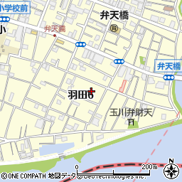 東京都大田区羽田6丁目16周辺の地図
