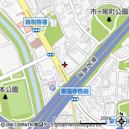 神奈川県横浜市青葉区市ケ尾町1050-2周辺の地図
