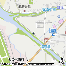 兵庫県豊岡市梶原周辺の地図