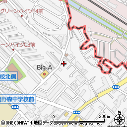 神奈川県相模原市南区鵜野森1丁目32-4周辺の地図
