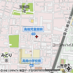 大田区立高畑児童館周辺の地図